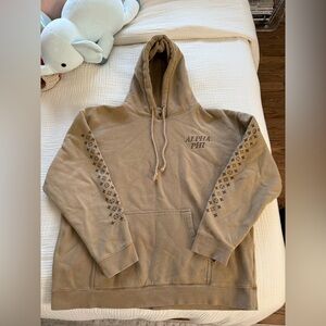 Louis Vuitton Tan Alpha Phi Monogram Sleeve Hoodie